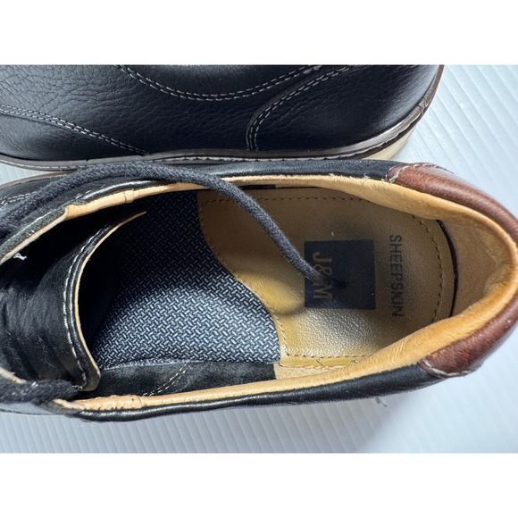 Johnston & Murphy J&M 1850 Mens Black Tumbled Leather Oxford Shoes 25-2641 8.5M main image 5